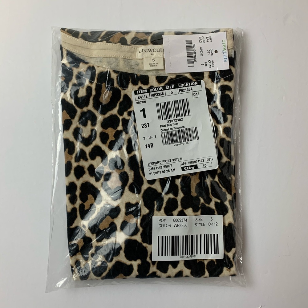 J Crew - CrewCuts Girls' leopard print dress 0021 - Picture 5 of 5